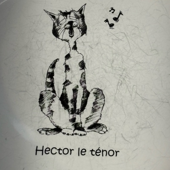 Cats Of Paris Kiss That Frog Cleen Hector The Tenor 8” Plate Hector Le Tenor - Picture 4 of 9